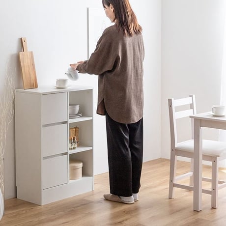 韓国 バイカラー 本棚 引出し付き おしゃれ 多目的収納ラックキャビネット 棚 子供部屋 一人暮らし 収納棚 書棚 本収納 多目的ラック コミック収納 ロータイプ 一かわいい 白