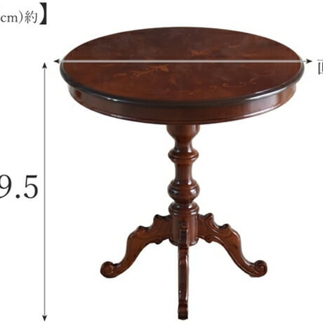 イタリア 家具 ヨーロピアン ヴェローナクラシック ダイニング3点セット:テーブル幅90cm+チェア-金華山2脚 猫脚 金華山織り ヨーロッパ家具 クラシック 輸入家具 アンティーク風 イタリア製