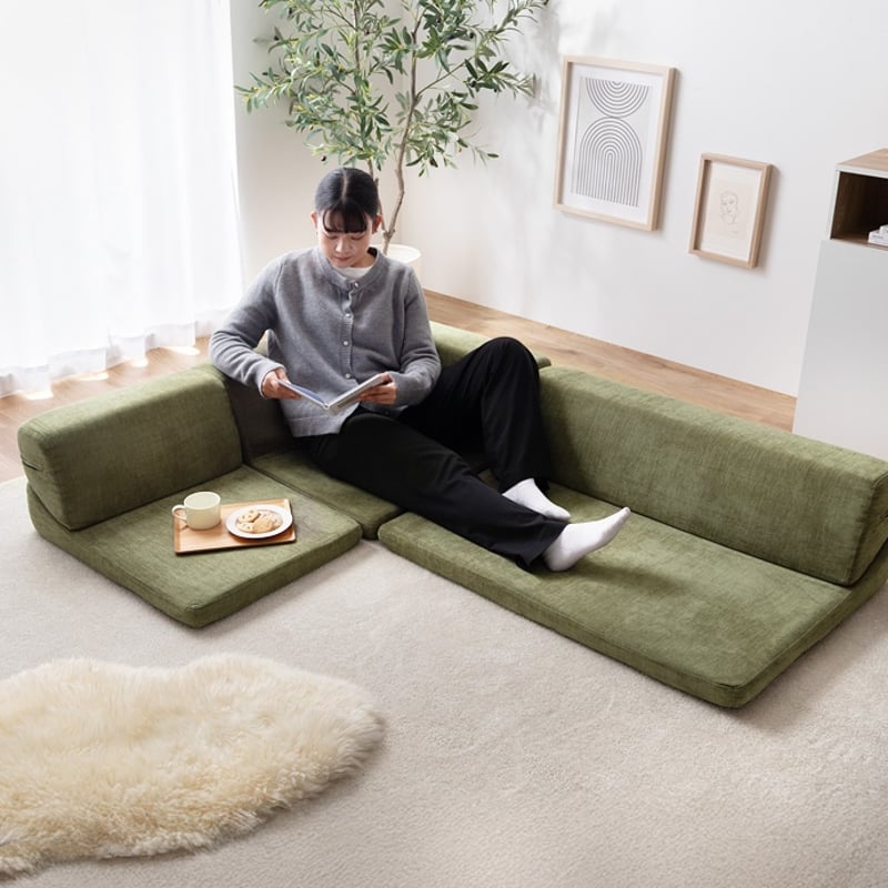 フロアコーナーソファ 3点セット フロアソファ ソファ ソファー 3人