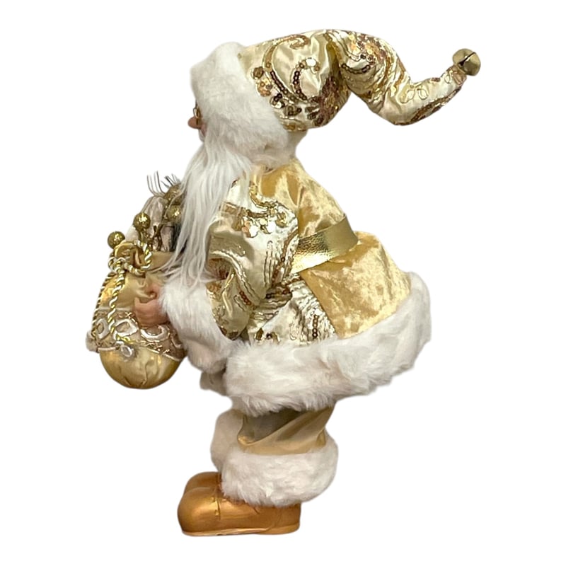 ヨーロピアンスタイルサンタクロース ゴールド 高さ50cm クリスマス