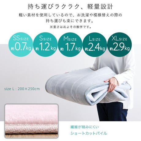 マイクロファイバー・デザインラグマットXLサイズ（200×300cm）洗えるラグマット 【WASHFA2】