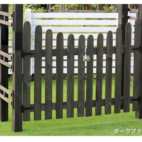 天然木製三角アーチ用 ゲート単品 「WOOD CHURCH」 ウッドチャーチ ゲートのみ アーチ 門 ゲート 木製 diy キット 扉 両開き 外開き 観音開き 庭 入口 門扉 ホ