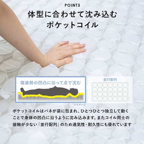 ポケットコイルマットレスベッド 幅80cm 奥行き180cm 高さ46cm マットレス付き すのこベッド セミシングルショート 収納 マットレス ロータイプ ハイタイプ すのこ
