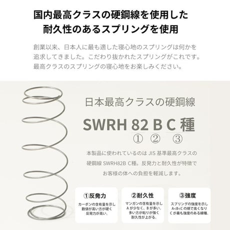 日本製 ポケットコイルマットレス 抗菌 衛生 プレミアム サイズ (S)SS ショート・セミシングル  レポケットコイルマットレス 夜香ハイグレード 国産 抗菌 防ダニ ポケットコイル マットレス