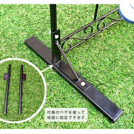 ホースハンガー クラシック JK-805  収納 ホース ホースホルダー ホース掛け スタンド式 ホーススタンド ガーデニング 庭 アイアン アンティーク クラシカル レト