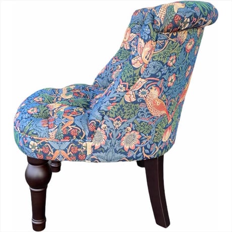 ジェニファーテイラー ラムズゲイトチェア アームソファ １人掛けソファ いちご泥棒柄 チェア ラムズゲイト 布張り 椅子 輸入家具 アンティーク風 シャビーシック 洋風 アンティーク調 クラシック