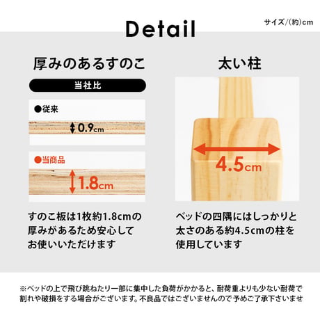 シングルベッド 宮棚 宮付き 幅100 引出し 2杯 コンセント付き シングルサイズ 木製 組立簡単 ネジなし 工具不要 すのこベッド ベッドフレームのみ ベッド下収納 天然木