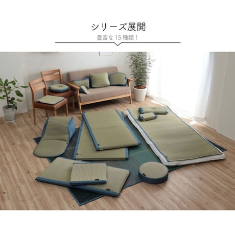 腰当 クッション 座布団 クリア 38×20cm