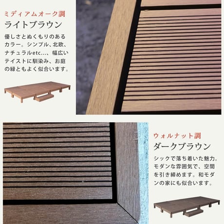 人工木ウッドデッキ ecofeel エコフィール 8台 ステップセット PWDE-8P-STP 敬老の日