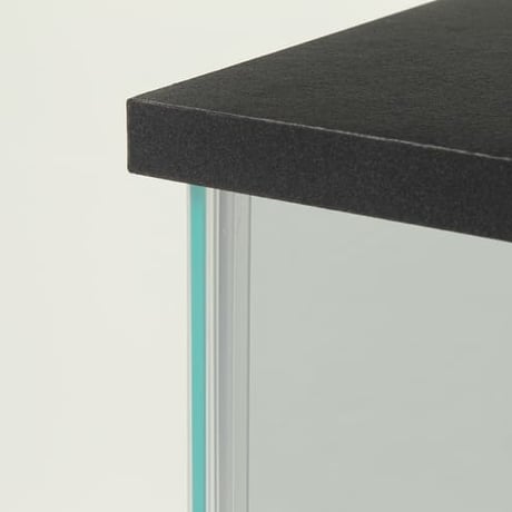 不二貿易 コレクションケース BAAL ワイド 4段 ガラス棚 収納 高さ119.5cm 幅60cm 奥行30cm ブラック 可動棚 耐荷重5kg