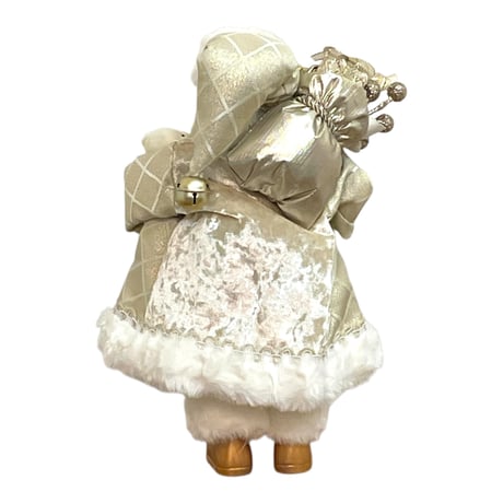 ヨーロピアンスタイルサンタクロース オフホワイト 高さ30cm クリスマス クリスマスグッズ オーナメント ノエル 人形 ドール 北欧 置物