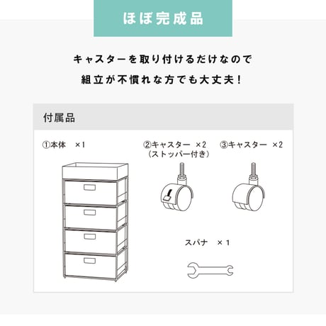 ランドリーラック 4段 幅40.5cm ラック カゴ 洗濯かご 4個つき 洗濯機 収納ラック おしゃれ スリム 縦型 洗濯機ラック 洗濯機収納 収納 ランドリー収納 ホワイト グレ