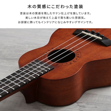 初心者でも始めやすい　ウクレレ　12点セット　21インチ(ソプラノ)