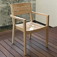 ダイニングチェア 肘付き アームチェア チーク無垢材 木製 無塗装 アウトドア インドア 屋外 室内アジアン家具 モダン リビング モダン エスニック アジアン テイスト 家具 バリ 1脚