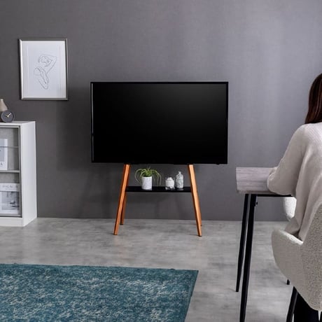 テレビ台 テレビスタンド ラック テレビボード 棚付き 壁掛け 壁寄せ イーゼル TV 脚 アート 配線隠し 自立 コード 幅72 コーナー 省スペース スタイリッシュ スマート