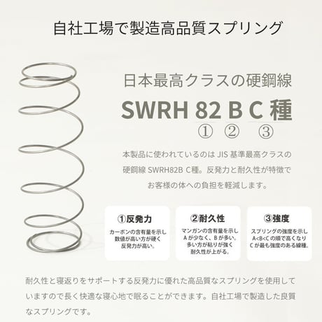 日本製 ポケットコイルマットレス セミダブル ダブル シングル ポケットコイルマットレス シングルサイズ 夜香スタンダード 国産 ポケットコイル マットレス スプリングマットレス ポケットマットレス