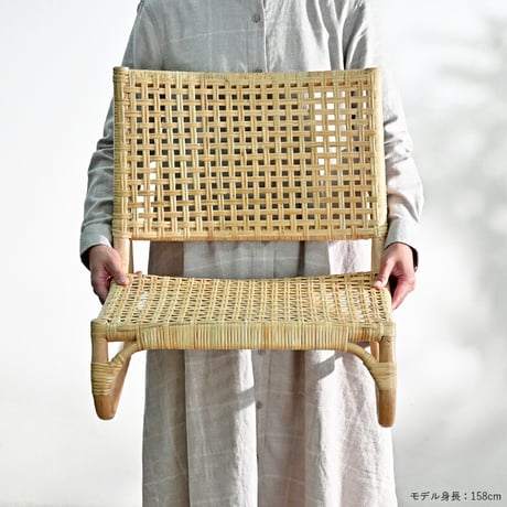座椅子 ラタンチェア ローチェア rattan 椅子 リラックス フロアチェア ラウンジチェア パーソナルチェア イージーチェア 座椅子 ベージュ ナチュラル インテリア 和風 日本 畳 ひとり暮ら