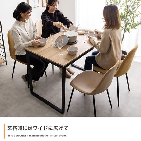 伸縮式ダイニングテーブル 幅70 110cm おしゃれ 折りたたみ rilmy 韓国 インテリア 机 デスク バタフライテーブル PCデスク テレワーク 新生活 省スペース