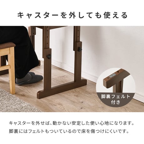 こたつ 1人用 ハイタイプ こたつ布団セット 2点セット 昇降式 高さ調節 6段階 幅70×奥行50cm 長方形 デスクこたつ パーソナルこたつ キャスター付き コンパクト 一人暮らし テレワーク