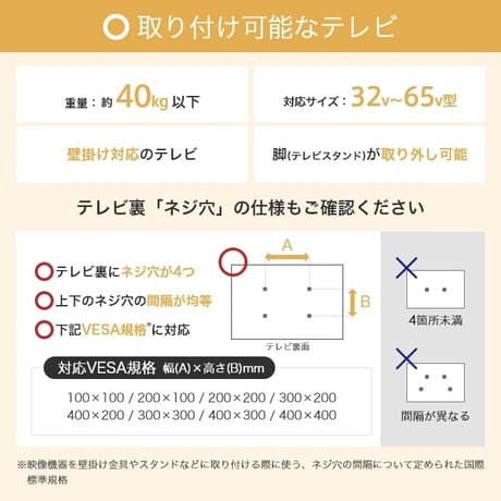 テレビ台 テレビスタンド ラック テレビボード 棚付き 壁掛け 壁寄せ イーゼル TV 脚 アート 配線隠し 自立 コード 幅72 コーナー 省スペース スタイリッシュ スマート