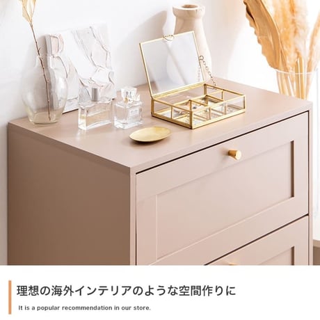 タンス チェスト 収納 框チェスト 衣類収納 収納家具 収納チェスト ハイチェスト 洋服タンス 衣類タンス 框 かまち 韓国 インテリア コンパクト おしゃれ 3段 ハイタイプ ゴ