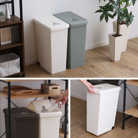 ゴミ箱 30リットル ふた付き おしゃれ スリム スライドペール 30L フタ付き ごみ箱 ダストボックス 分別 ペール