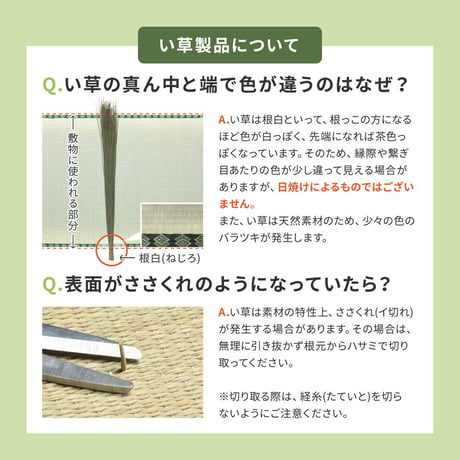 国産い草玄関マット（裏貼り）　エルモード