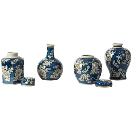 クラシックモダン・花瓶4ST・陶器