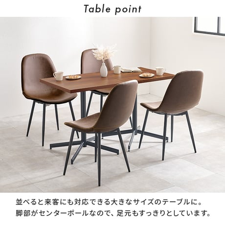 カフェテーブル LT-4930 正方形 テーブル単品 幅60×奥行60cm 木製 天然木 美しい天板 木目柄 天板 メラミン樹脂加工 コンクリート調 T字脚 おしゃれ コンパクト