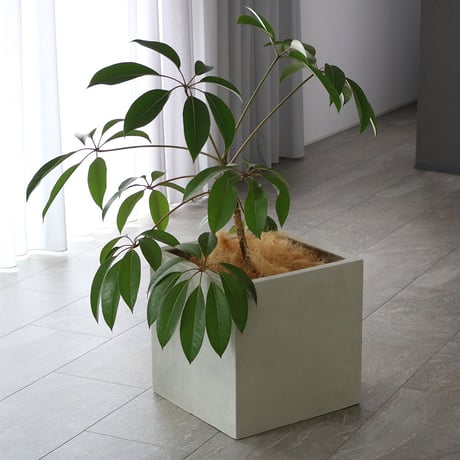 「GRITTE」 グリッテ 石調FRPプランター 幅40 (角型)　E001-CU400  植木鉢 プランター セメント コンクリート 軽量 大型 36L カバー 庭 ガーデン インテリア 室内 店