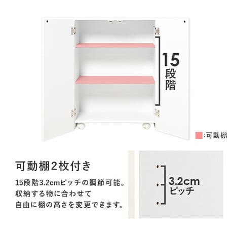 ブックシェルフ 幅60cm 文庫本 コミック 魅せる本棚 隠しキャスター 可動棚付き 収納ワゴン デスク リビング 扉付き ラック おしゃれ 収納棚 収納ラック 雑誌 ポストカード スライド扉収納 コ
