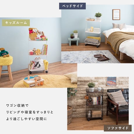 ラック キッチンワゴン キャスター付き 収納棚 キッチン収納 収納ラック スチールラック デポシリーズ 本棚 スリム 隙間 おしゃれ ブラック ホワイト ディスプレイ アイアン ス