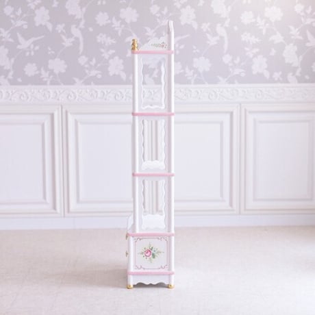 姫系 ロココ アントワネット イタリアンキャビネット 輸入家具 ホワイト アンティーク 白家具 ホワイト 木製 ロココ調 おしゃれ オシャレ 輸入 収納 飾り棚 キャビネット 北欧