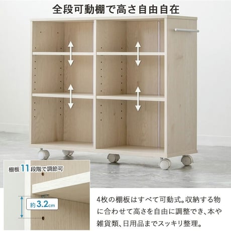 押入れ収納ラック 奥行75cm 選べる幅3サイズ (19/25/38cm) iw-29 クローゼット収納 クローゼット収納 リビング収納 すき間収納 サニタリー収納