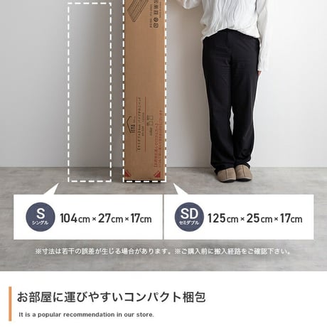 セミダブル マットレス付 ノック シングルベッド すのこ パイプ ロー フロア フレーム マットレス付き ポケットコイル ヘッドボードなし コンパクト 省スペース 通気性 シンプル