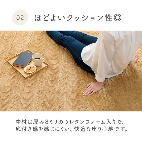 ジャガードラグ カーペット アルテラ 200×240cm