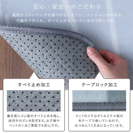 洗えるデザインキッチンマット　50×120cm【クッチーナ2 -Kuchnia2- 】