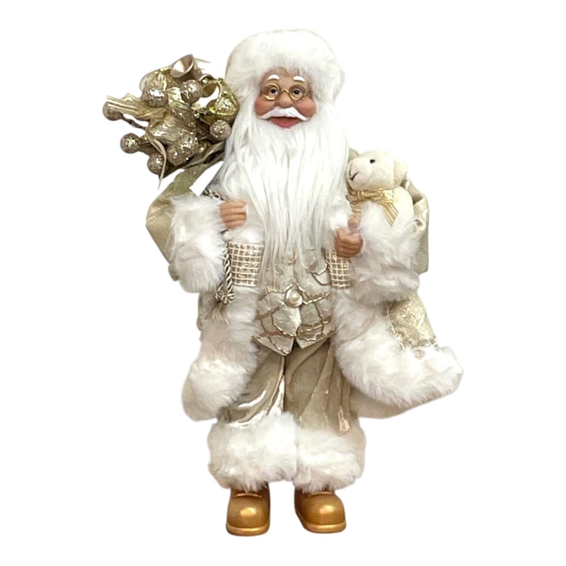 ヨーロピアンスタイルサンタクロース オフホワイト 高さ30cm