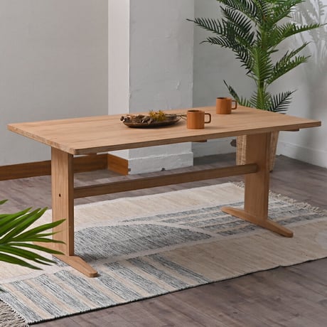 ダイニングテーブル 140cm ロータイプ テーブル単品 木製 チーク 無垢材 シンプル おしゃれ 北欧 ナチュラル インテリア テイスト 家具 レストラン カフェ