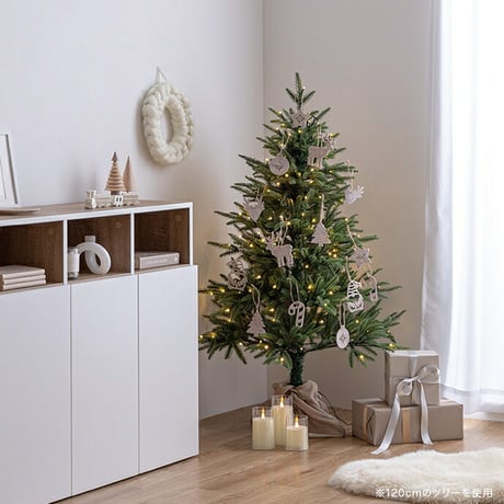 ツリー クリスマスツリー LEDライト付き 150cm ドイツトウヒ ヌードツリー グリーンツリー 電飾付き 150灯 小さい 小さめ ミニ かわいい 可愛い まるで本物 スリム