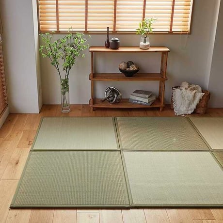畳 置き畳 置きたたみ い草 天然素材 天然い草 DIY フロア畳 ユニット畳 フローリング畳 カーペット マット 82x82cm 畳 和室 軽量 空気清浄 保温性 調湿 縁なし リラックス効果