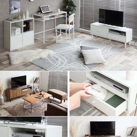 テレビボード 幅110cm テレビ台 リビングボード シンプル テレビラック TVボード TV台 TVラック おしゃれ AV収納 モダン コンパクト 収納 扉付き 可愛い 32イン