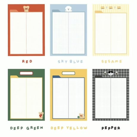 B5 MEMO PAD ver.2
