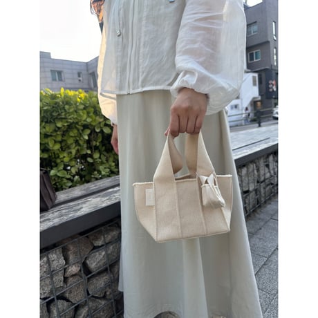 [Weave] Mini Tote Ivory