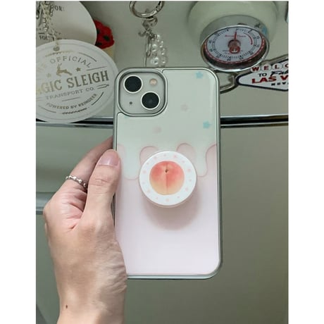 Starlight Cream Silver Epoxy Case White Cream