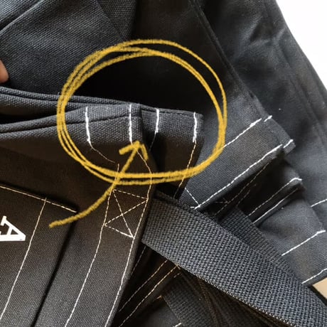 mini black stitch bag