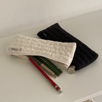 [Clam正規販売店] flat pencilcase Soft cream