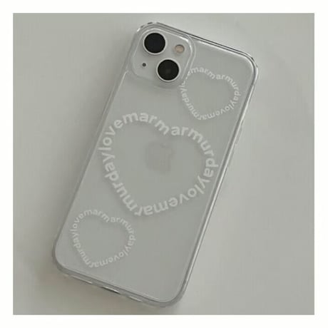 [Still in Stock] Heart Beat Jelly Hard Case White