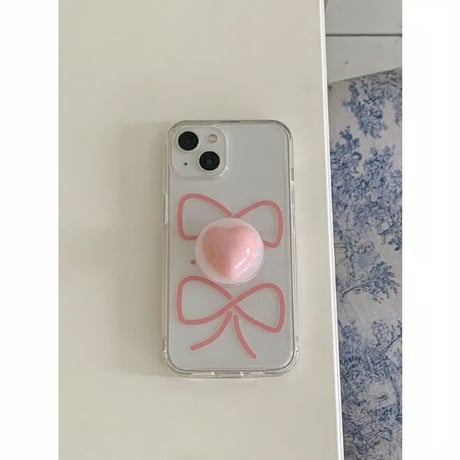 Glitter Heart Resin Grip Tok