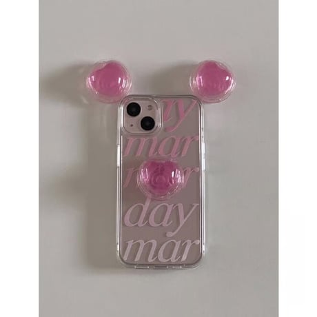 Pink Jelly Heart Resin Grip Tok